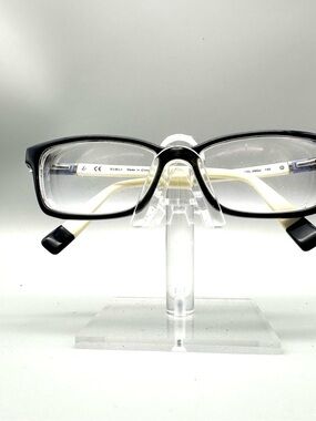 Furla VU4945K Rectangular Eyeglasses Black Cream Blue 140mm Frames